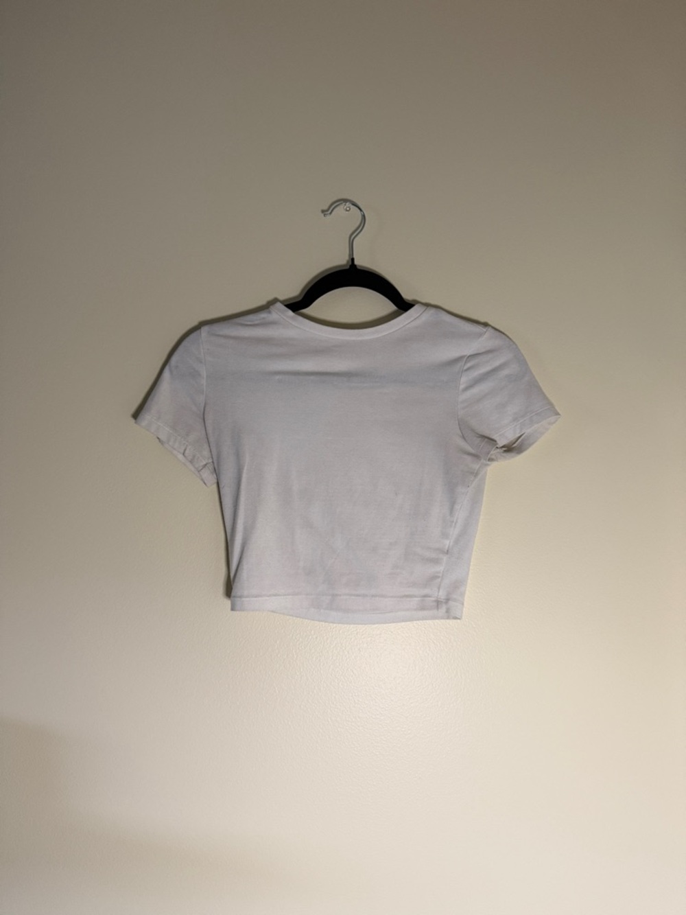 wild fable White Cropped Crew Tee